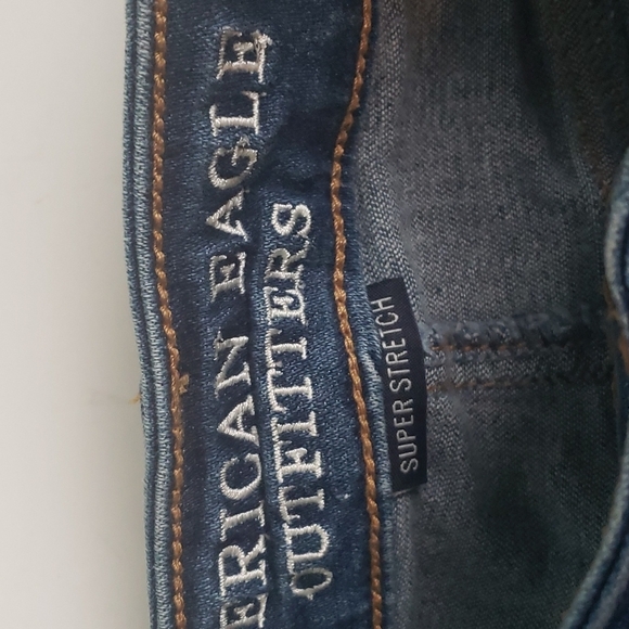 American Eagle high rise shortie jean shorts size 0 - Picture 4 of 14